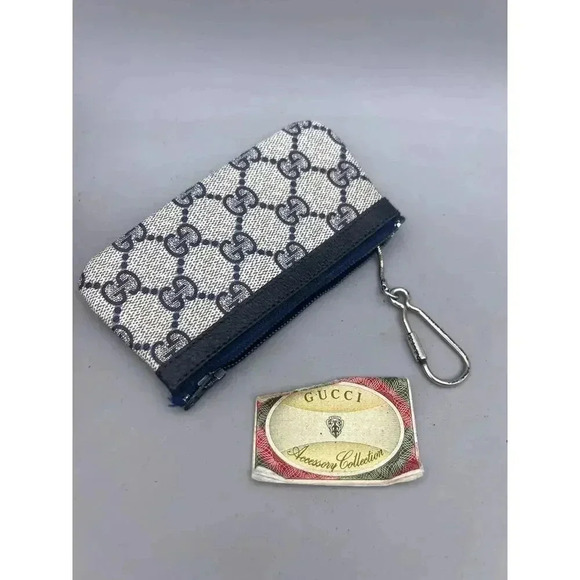 Vintage Gucci Womens Monogram Canvas Logo Zip Accessory Collection Coin … - Picture 5 of 9